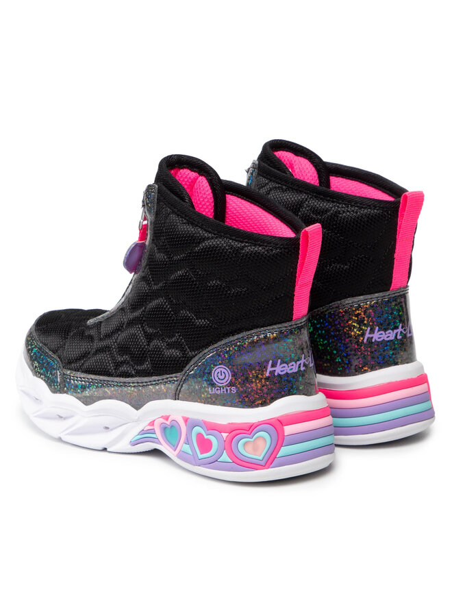 Skechers Апрески Skechers Heart Hugger 302666L/BKMT Черен
