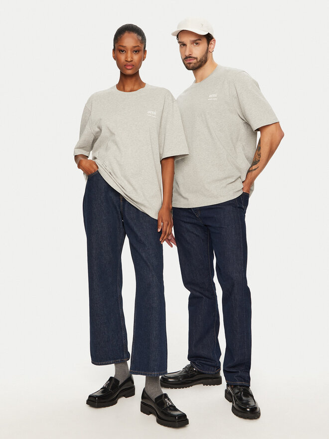 AMI PARIS AMI PARIS Camiseta UTS024.726 0951 Gris Regular Fit