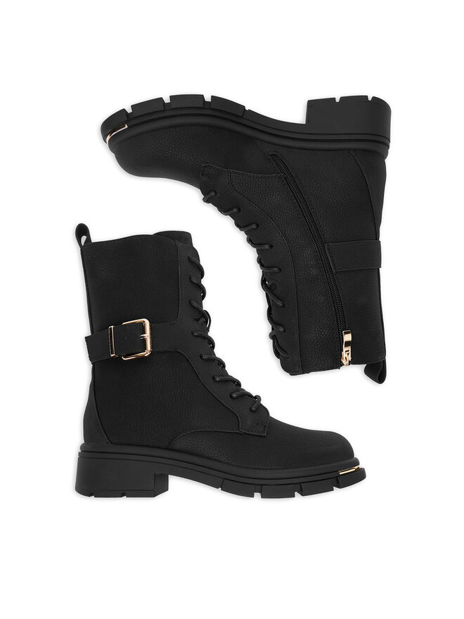 DeeZee Schnürschuhe DeeZee 60110-1 Schwarz