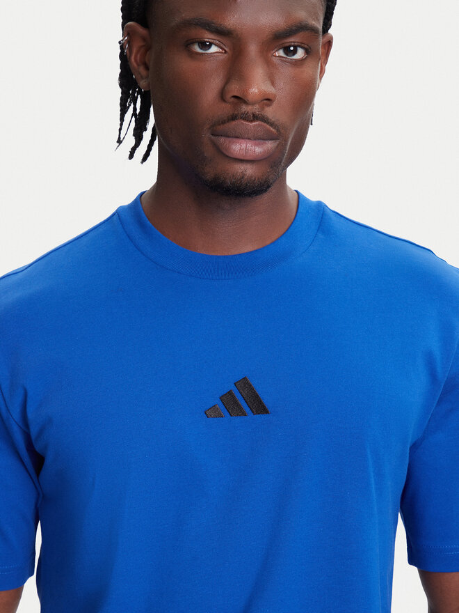 adidas adidas Camiseta Essentials Small Logo JF1094 Azul Regular Fit
