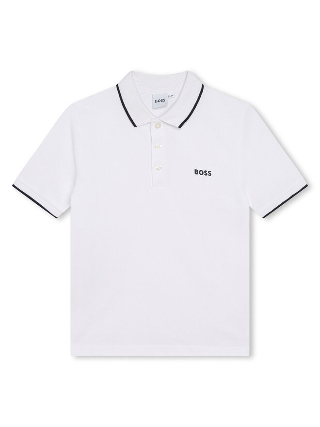 BOSS Boss Poloshirt J25P26 D Weiß Regular Fit