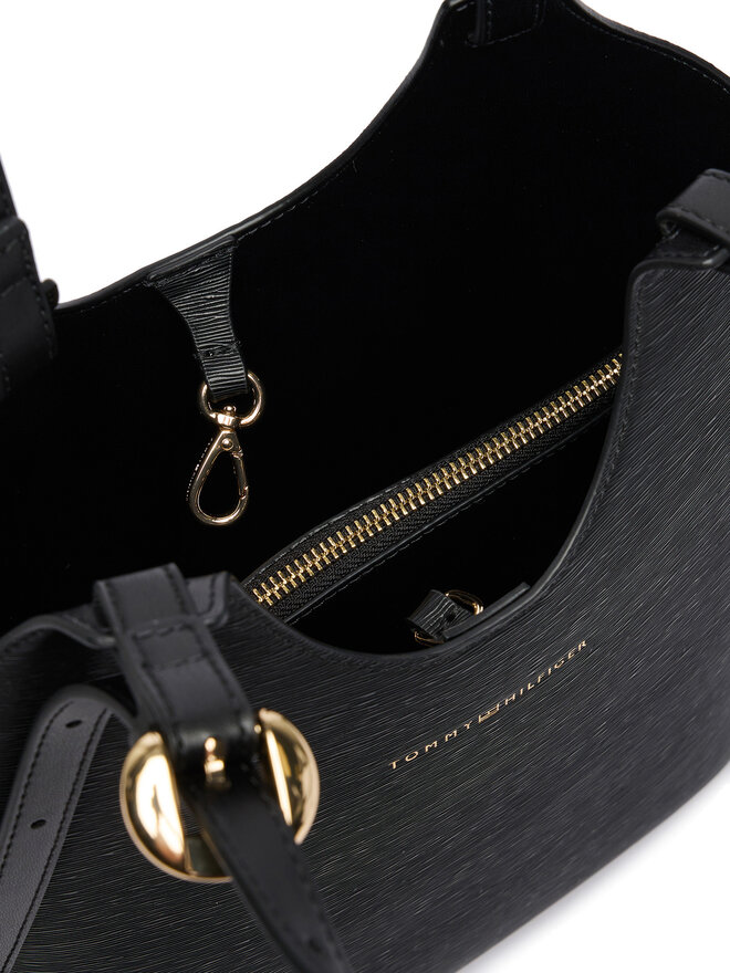 Tommy Hilfiger Handtasche Tommy Hilfiger Th Modern Mini Tote AW0AW18617 Schwarz