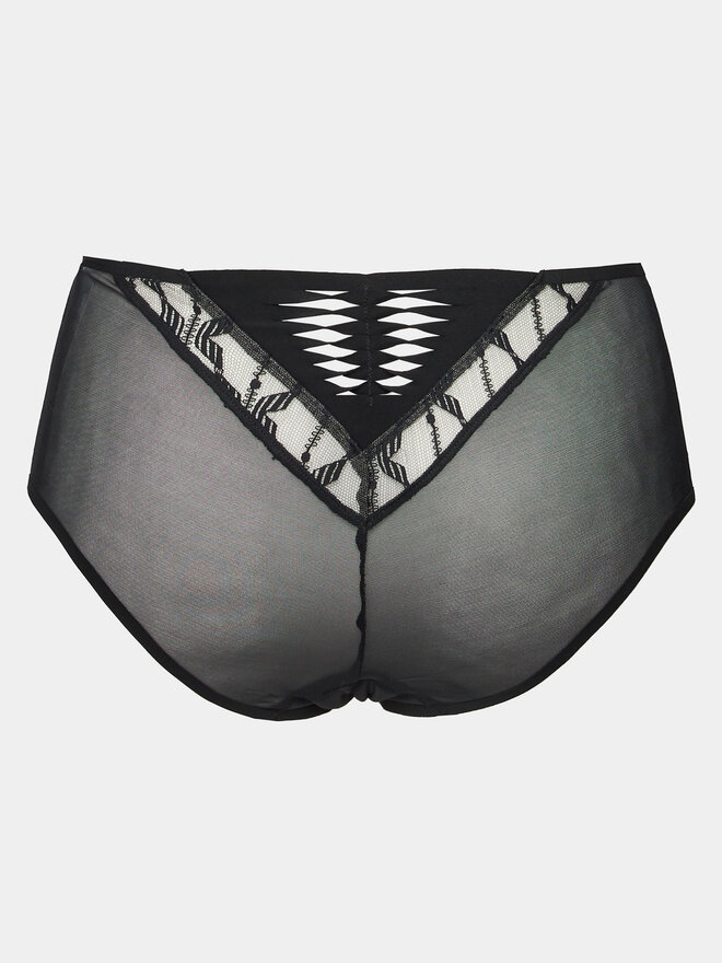 Chantelle X Chantelle X Klassischer Damenslip mit hoher Taille Xpression C05GC5 Schwarz