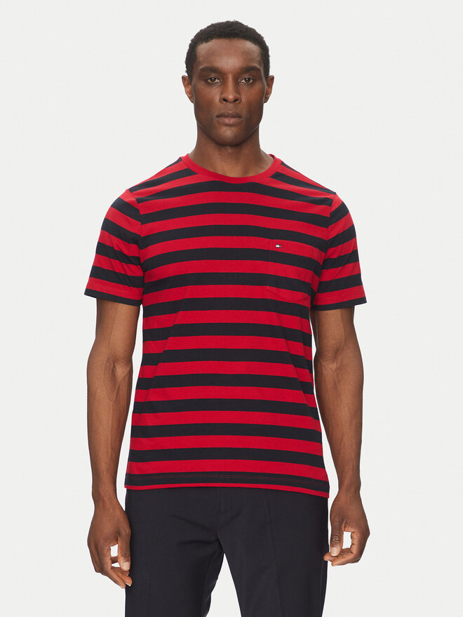 Tommy Hilfiger Tommy Hilfiger Camiseta Essential MW0MW37283 Rojo Regular Fit