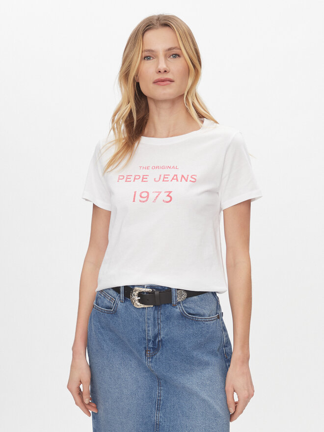 Pepe Jeans Pepe Jeans Camiseta Harbor PL505743 Blanco Regular Fit