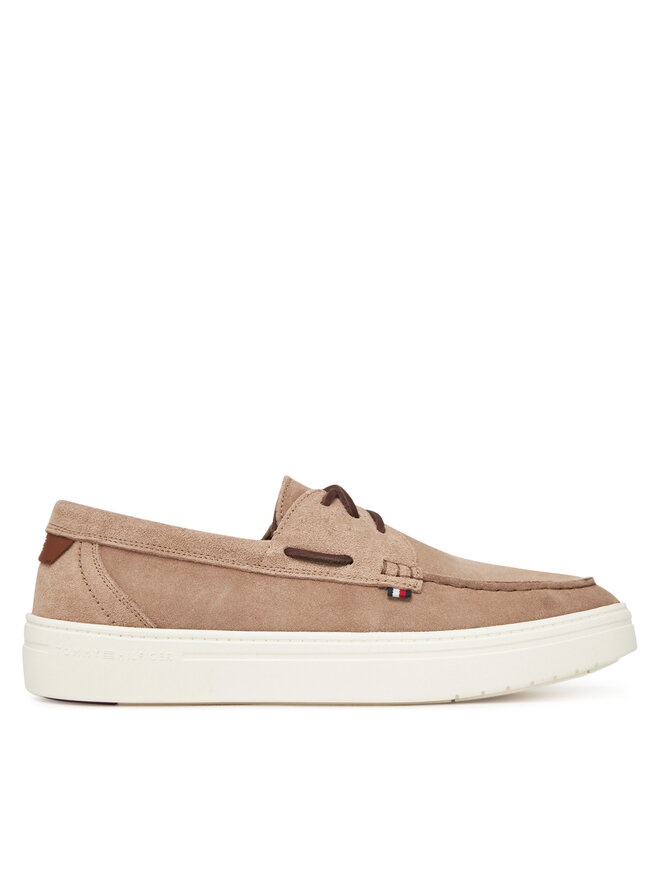 Tommy Hilfiger Półbuty Tommy Hilfiger Modern Light Hybrid Suede Boat S FM0FM05352 Brązowy
