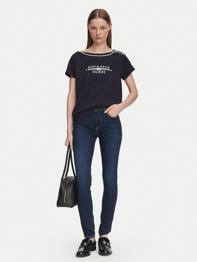 Guess Guess T-Shirt W6YI58 K5317 Dunkelblau Regular Fit