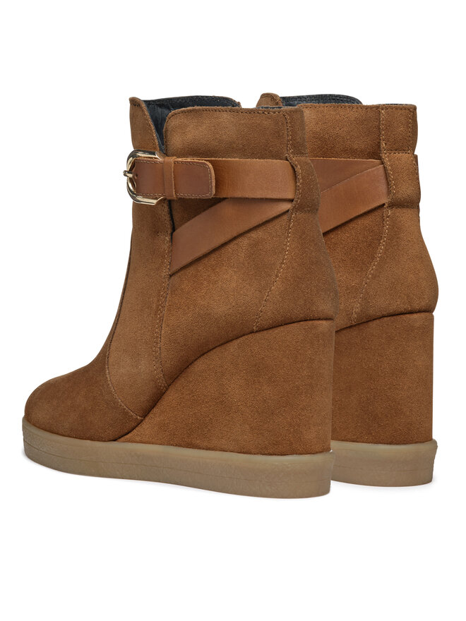 Geox Stivaletti Geox D Elidea Wedge D46VQA 02243 CD500 Marrone