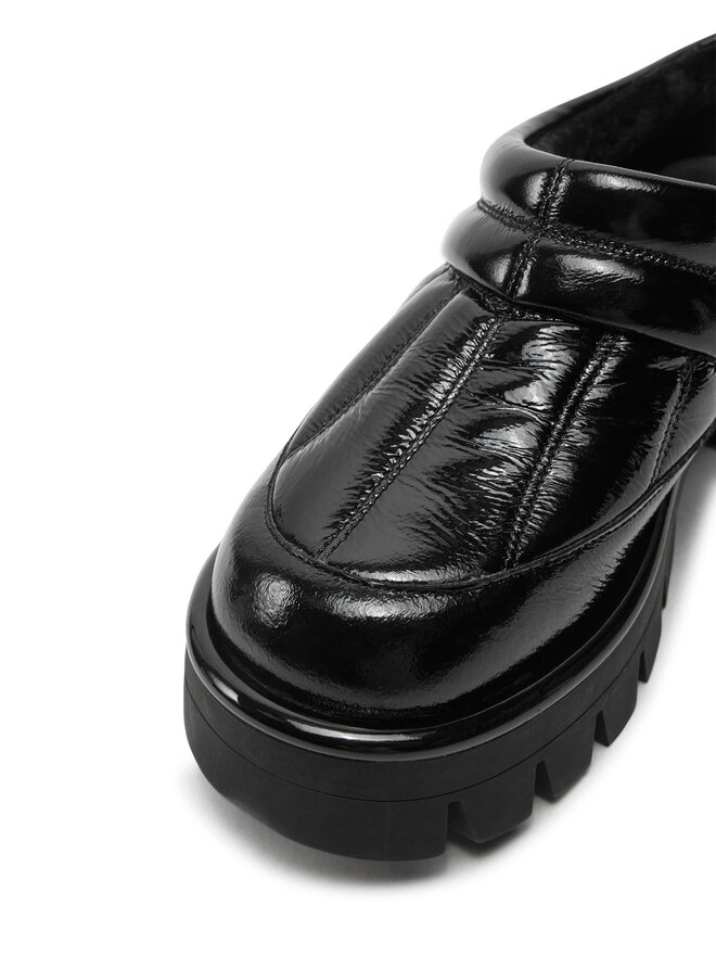 MICHAEL Michael Kors Chanclas MICHAEL Michael Kors Barton Crackled Patent 40F4BTFP1L Negro