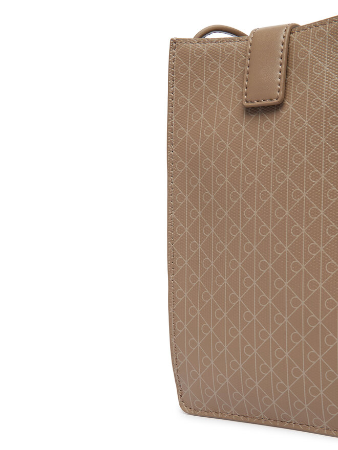 Calvin Klein Handytasche Calvin Klein Emblem Aop Phone Crossbody LV04F1115G Braun