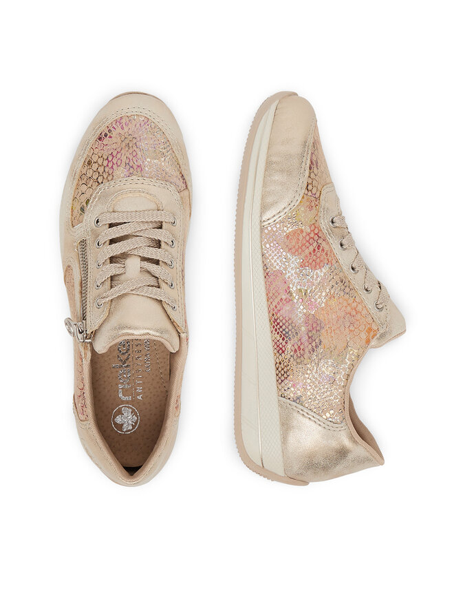 Rieker Sneakersy Rieker N1112-91 Béžová