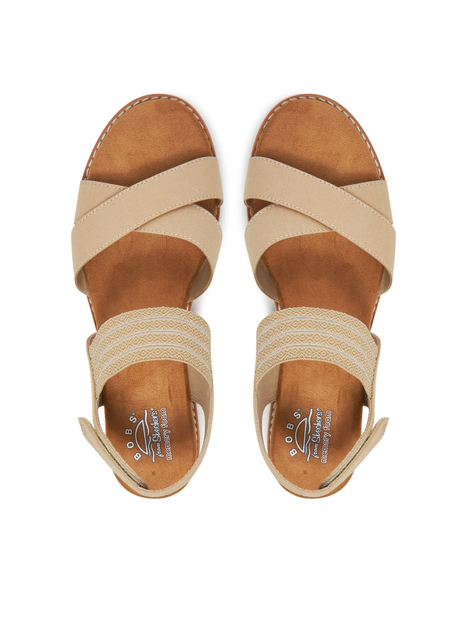 Skechers Szandál Skechers BOBS Desert Kiss-Shore Enough 114130/NAT Bézs