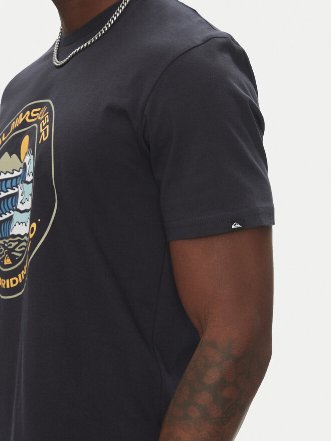 Quiksilver Quiksilver Póló Ev Three Seas Ss EQYZT08051 Sötétkék Regular Fit