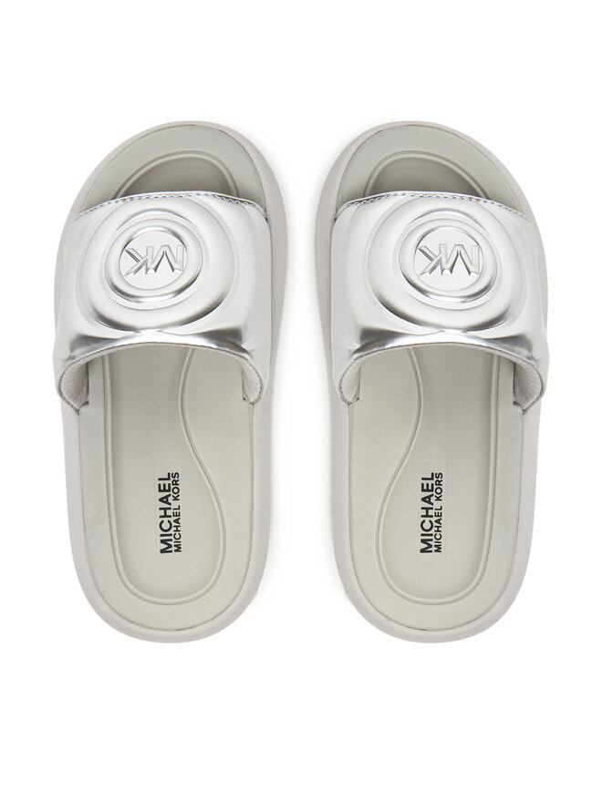 MICHAEL Michael Kors Klapki MICHAEL Michael Kors MK01421040 Srebrny