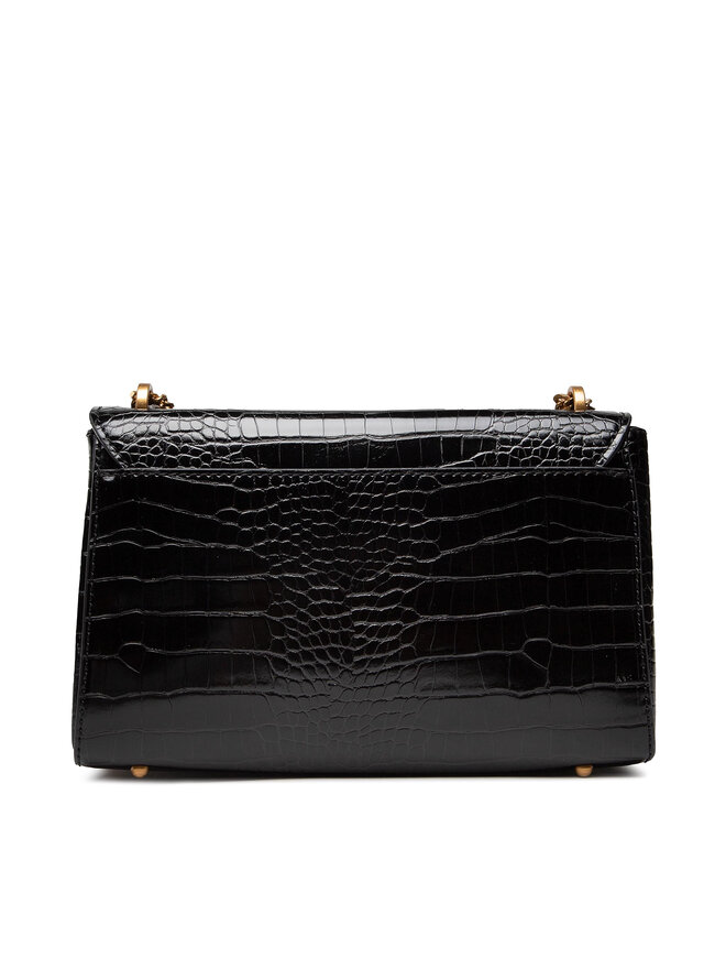 Guess Handtasche Guess Katey Croc Flap Shoulder Bag HWCB8494190 Schwarz