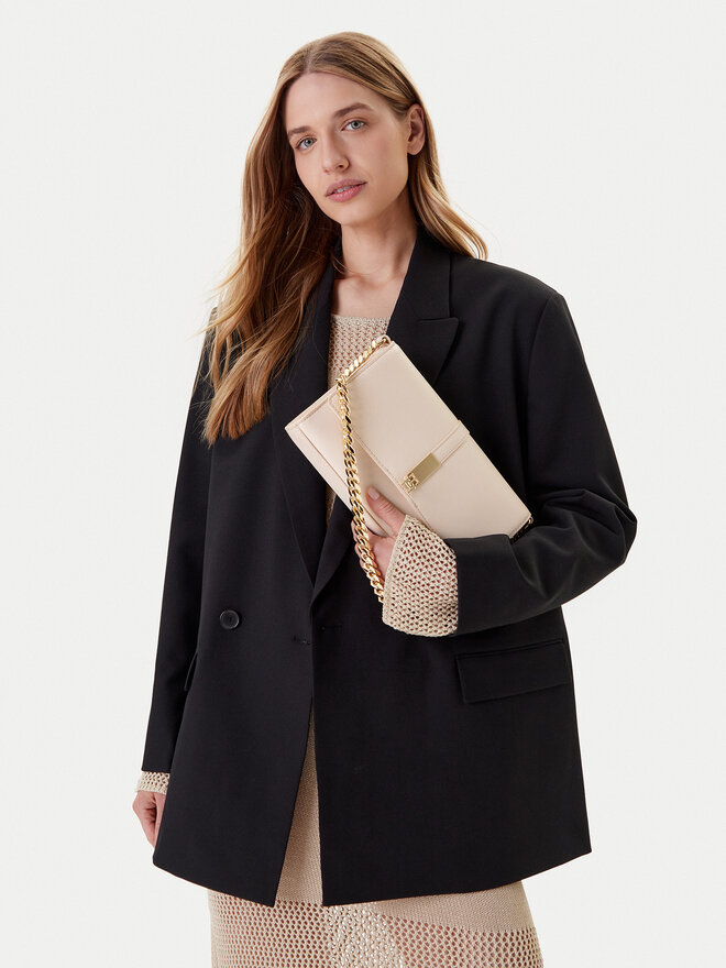 Tommy Hilfiger Ročna torba Tommy Hilfiger Th Heritage Conv Crossover Chain AW0AW17223 Écru