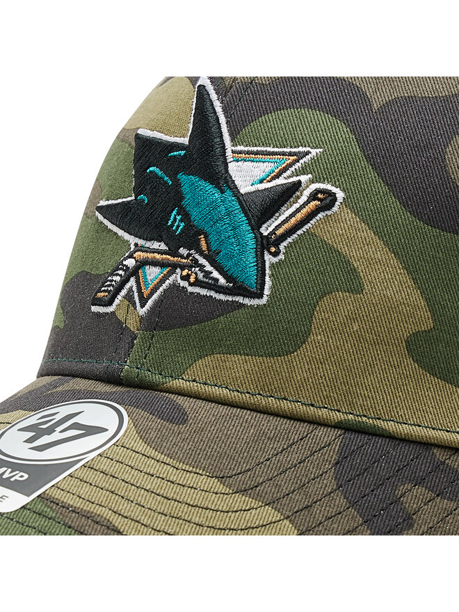 47 Brand Kšiltovka 47 Brand Nhl San Jose Sharks Trucker H-CBRAN22GWP-CM Zelená