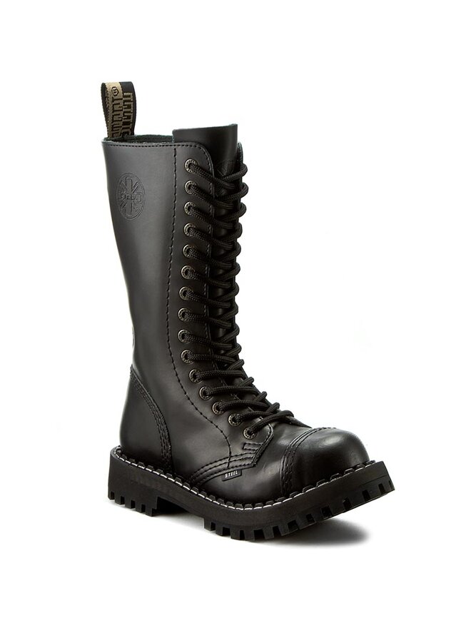 Anfibi Steel 135 136 Nero escarpe