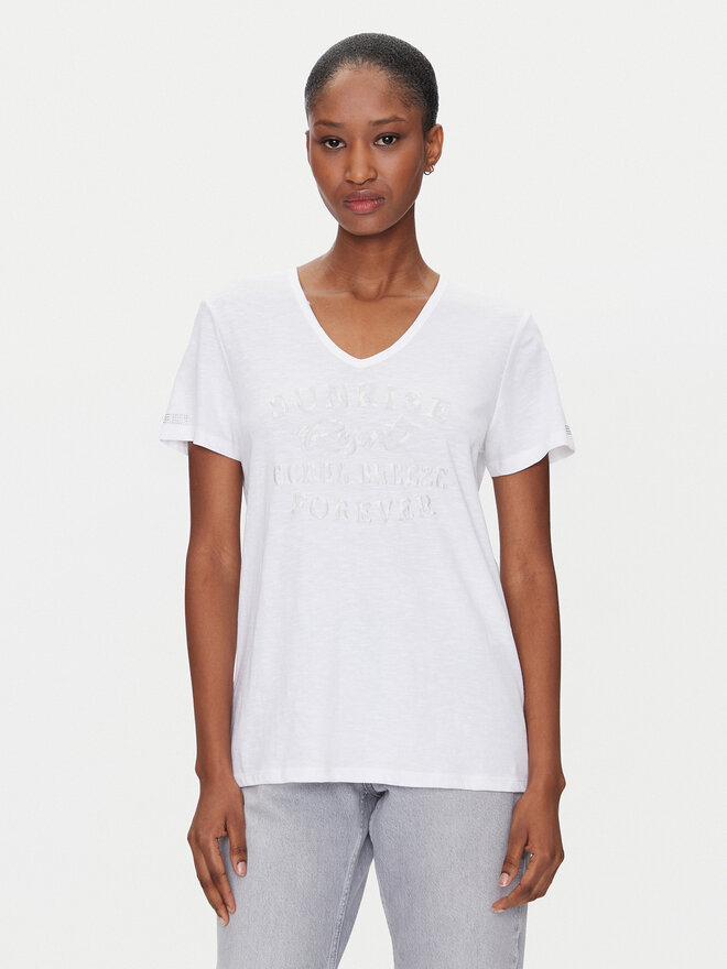 Olsen Olsen Camiseta 11105057 Blanco Regular Fit