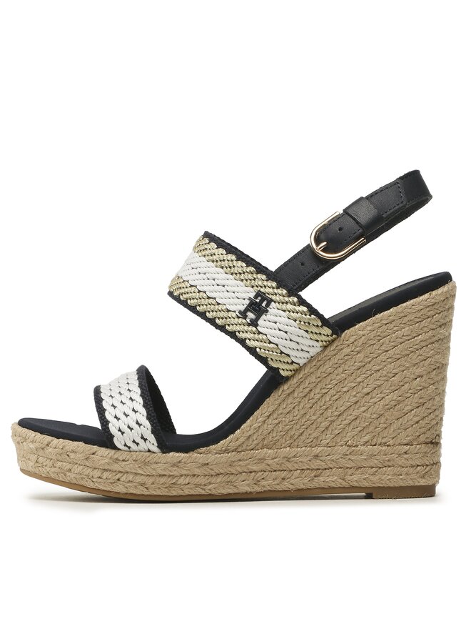 Tommy Hilfiger Alpargatas Tommy Hilfiger Golden Webbing Wedge FW0FW07089 Azul marino