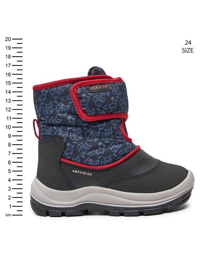 Geox Schneeschuhe Geox B Flanfil Boy B Abx B263VE 0BCMN C0048 S Schwarz