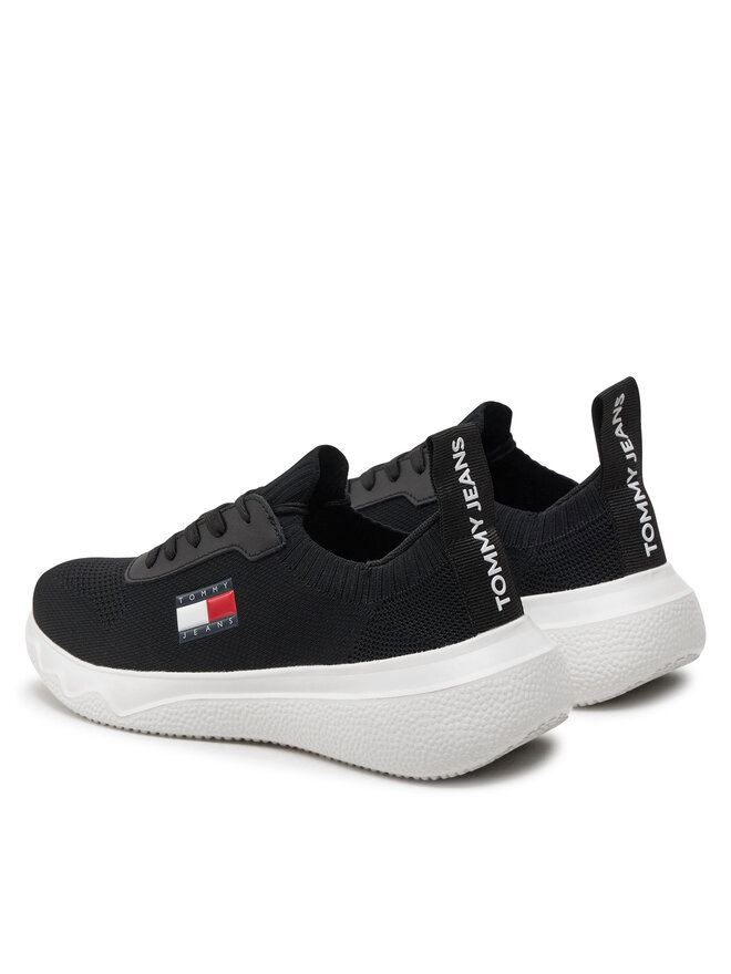 Tommy Jeans Sneakersy Tommy Jeans Tjw Knit Runner EN0EN02564 Černá