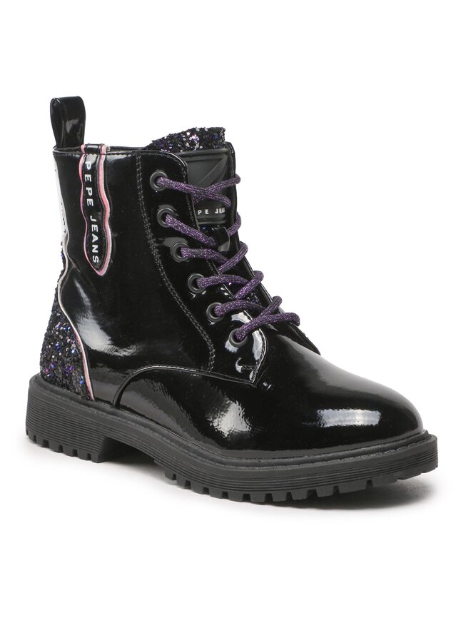 Pepe Jeans Туристически oбувки Pepe Jeans Hatton Glitter PGS50185 Черен
