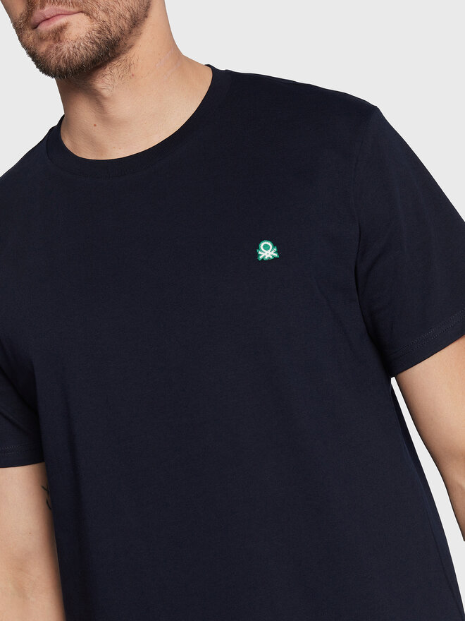 United Colors Of Benetton United Colors Of Benetton Majica 3MI5J1AF7 Mornarsko modra Regular Fit
