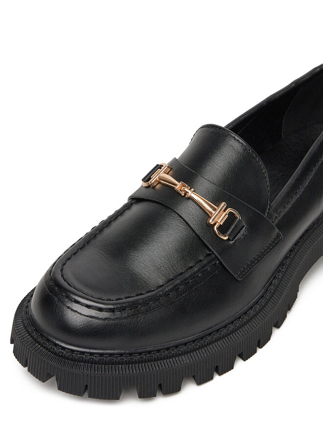DeeZee Loafersy DeeZee 13027-12 Czarny