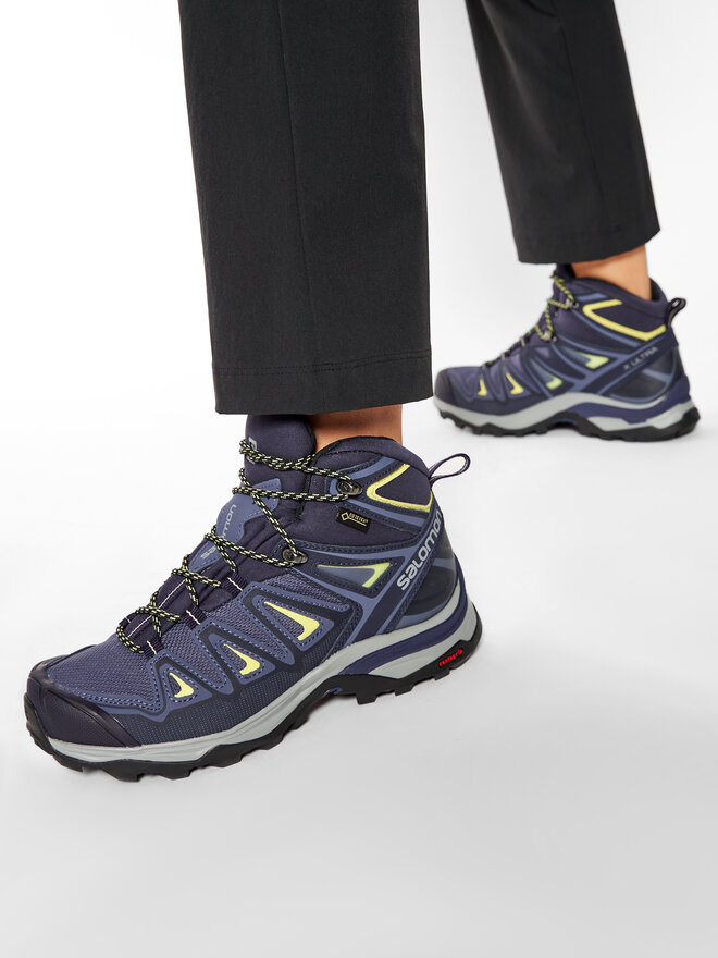 Trekkingi Salomon X Ultra 3 Mid Gtx W GORE TEX 398691 22 V0 Granatowy eobuwie .pl
