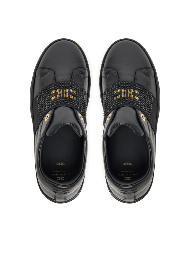 Elisabetta Franchi Sneakers Elisabetta Franchi Low Cut Velcro F4A9-E0355-1251 D Nero