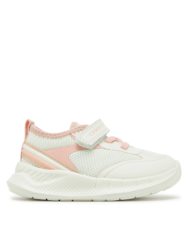 Tommy Hilfiger Sneakersy Tommy Hilfiger Low Cut Lace-Up/Velcro Sneaker T1A9-33755-1697 M Biały