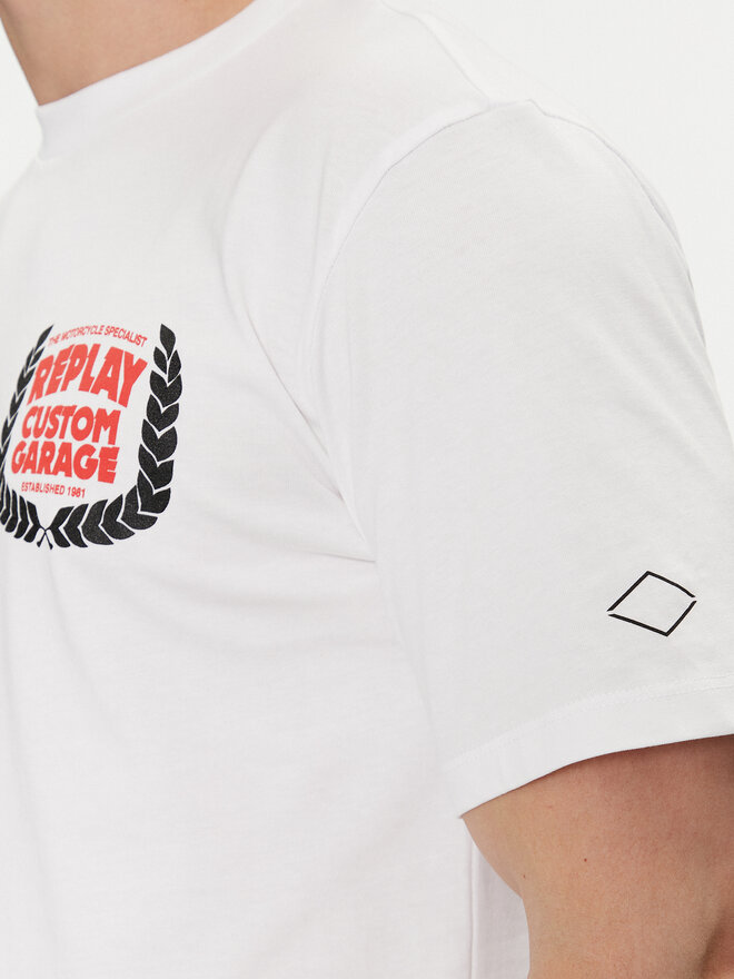 REPLAY Replay T-Shirt M6765.000.22662 Λευκό Regular Fit