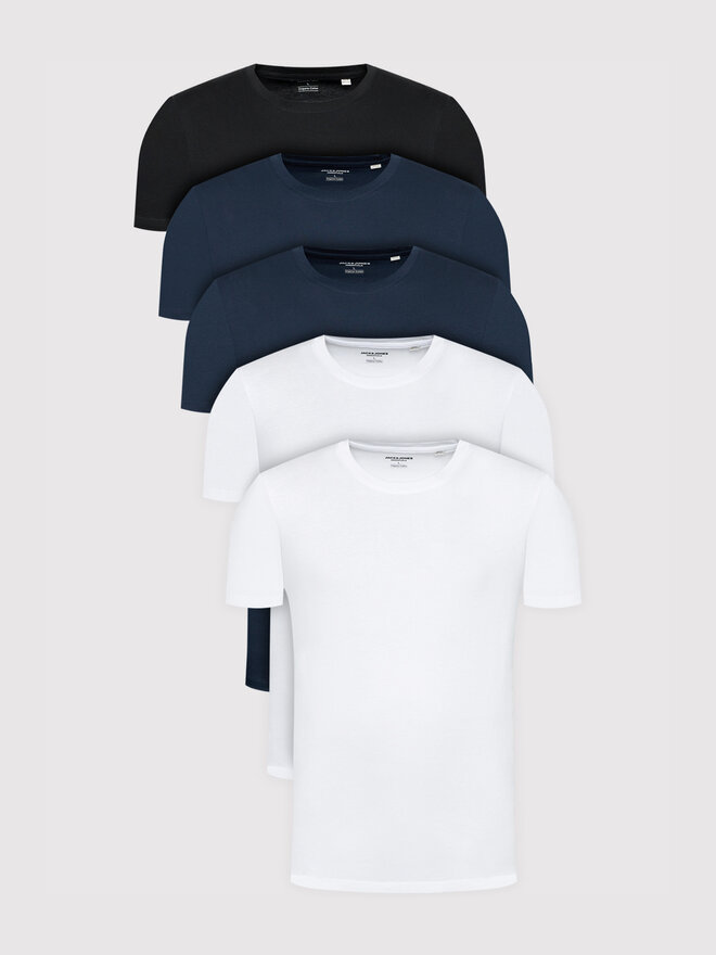 Jack&Jones Jack&Jones 5db-os póló szett Organic Basic 12191190 Színes Regular Fit