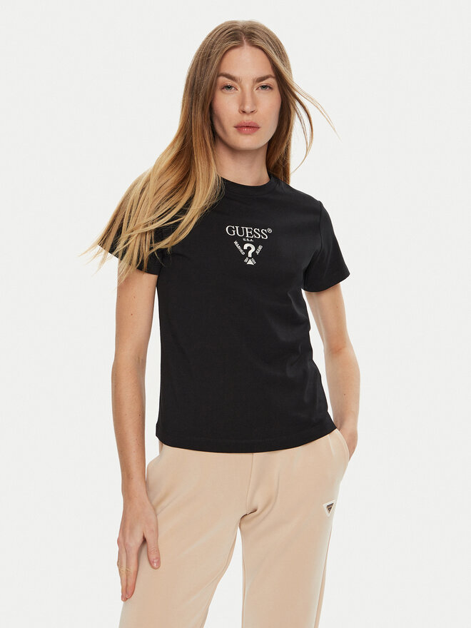 Guess Guess Camiseta Colette V4YI21 KCDH1 Negro Regular Fit