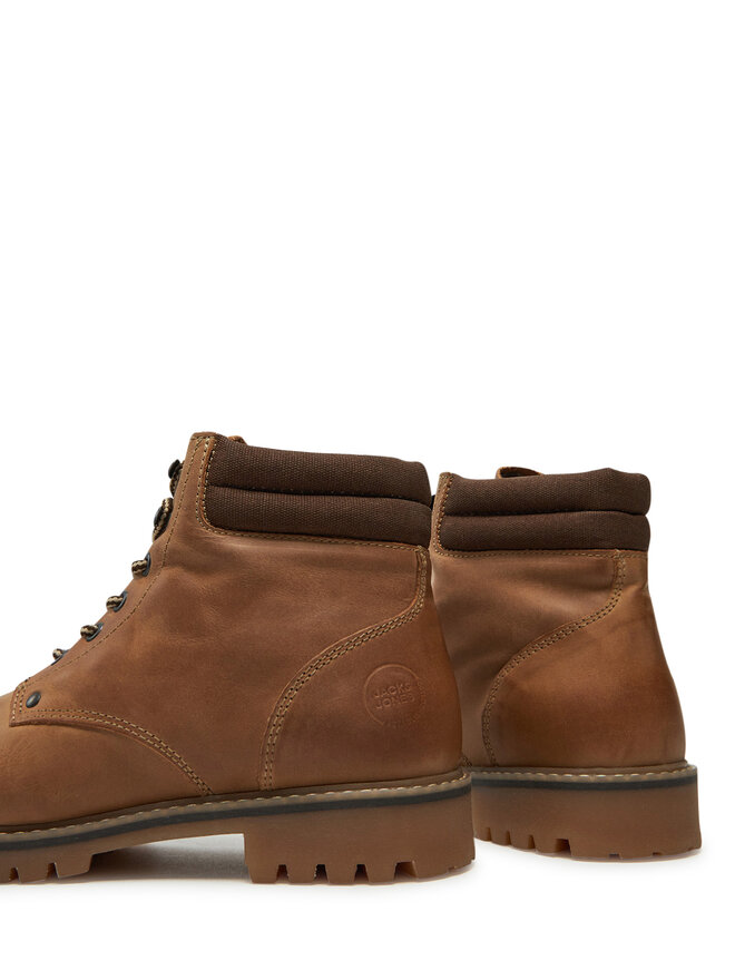 Jack & Jones Schnürstiefeletten Jack & Jones Jfwstanton 12257999 Braun