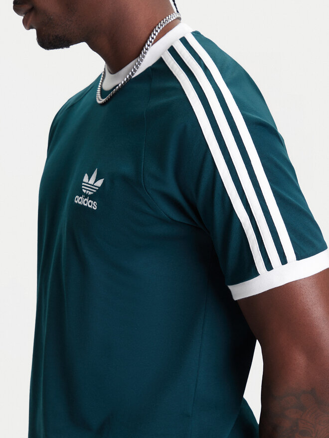 adidas adidas Camiseta adicolor Classics 3-Stripes JY1374 Verde Slim Fit