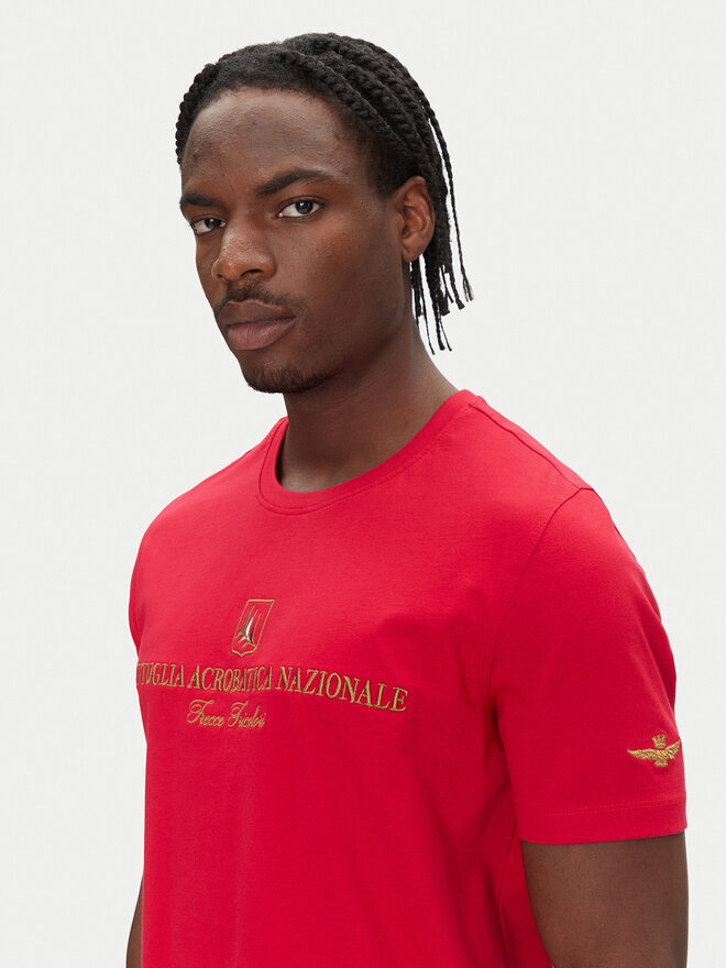 Aeronautica Militare Aeronautica Militare Camiseta 251TS2410J592 Rojo Regular Fit