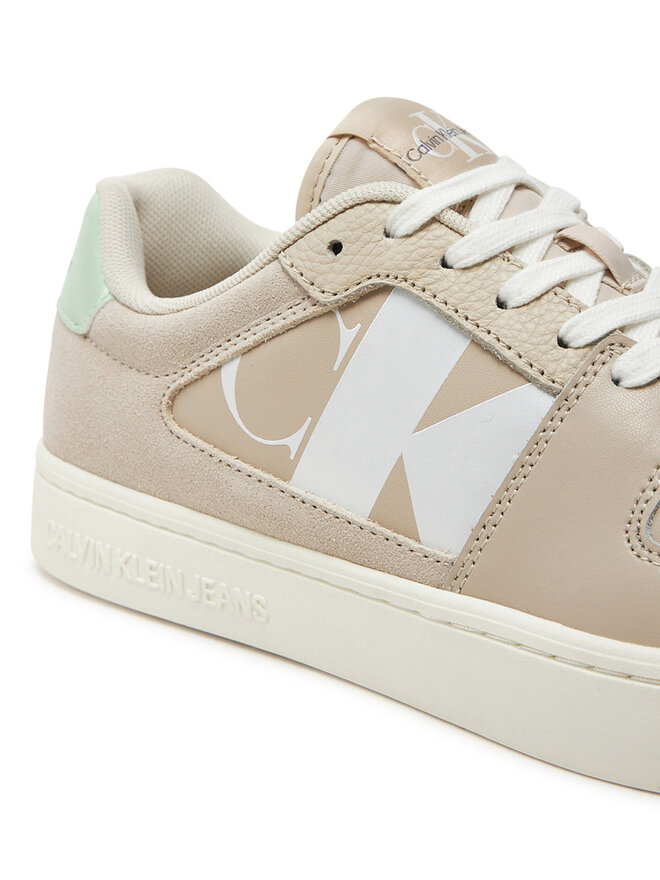 Calvin Klein Jeans Laisvalaikio batai Calvin Klein Jeans Classic Cupsole Low Nbs YW0YW01520 Écru