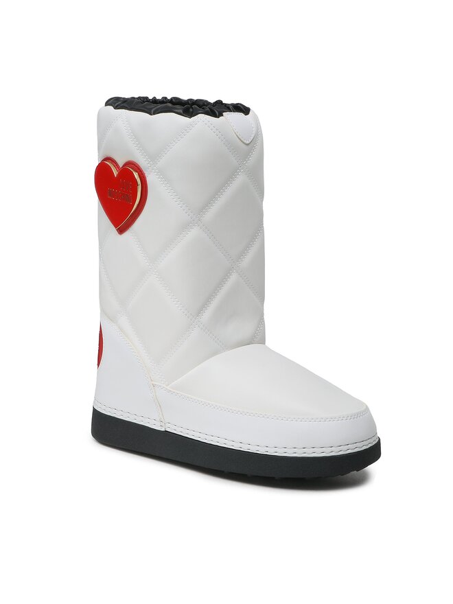LOVE MOSCHINO Škornji za sneg LOVE MOSCHINO JA24172G1HIT710A Bela