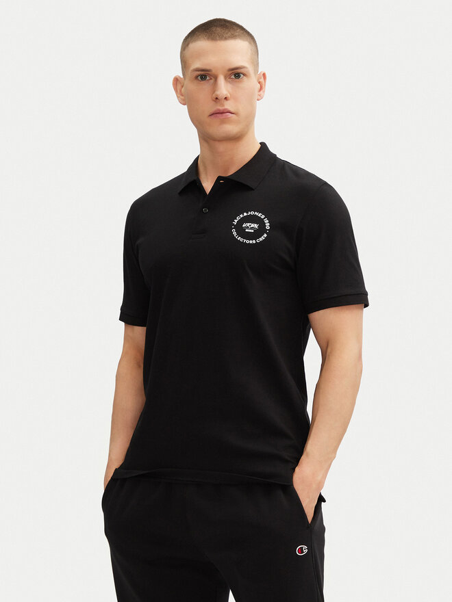Jack&Jones Jack&Jones Polo Simon 12269299 Μαύρο Regular Fit