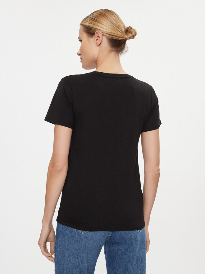 Pepe Jeans Pepe Jeans Marškinėliai Wendy PL505482 Juoda Regular Fit