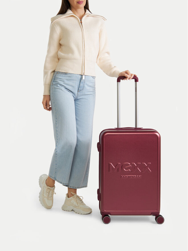 MEXX Közepes bőrönd MEXX MEXX-M-036-07 BURGUNDY Bordó