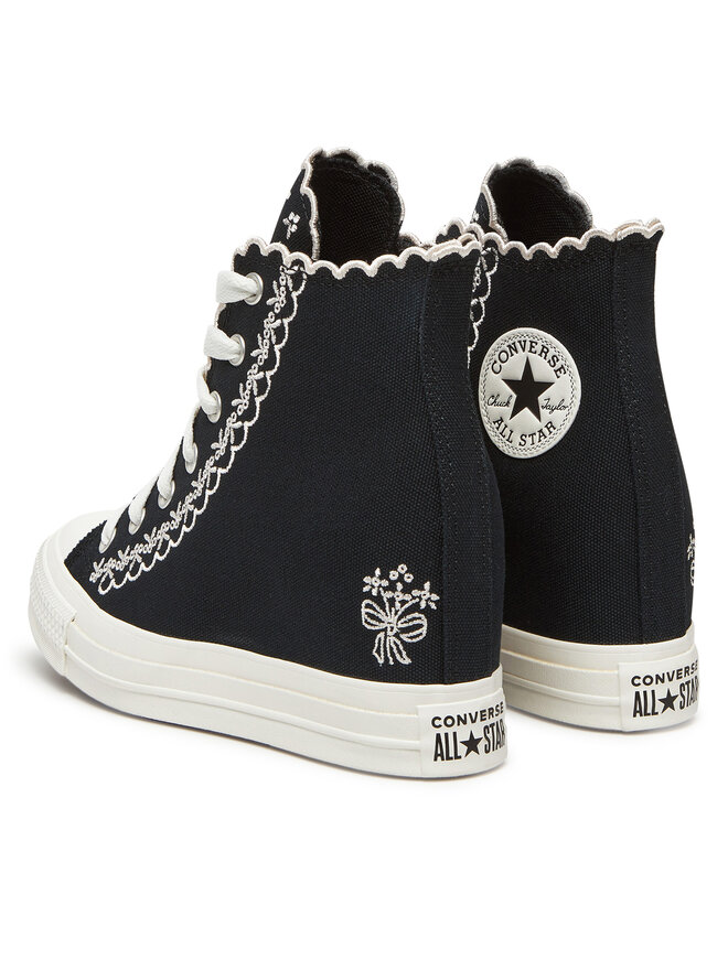 Converse Кецове Converse Chuck Taylor All Star Wedge A13546C Черен