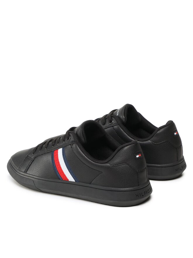 Tommy Hilfiger Sneakers Tommy Hilfiger Corporate Cup Leather Cup Stripes FM0FM04550 Schwarz