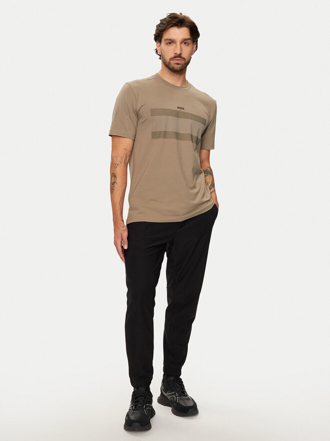 BOSS BOSS Camiseta 50525224 Beis Regular Fit
