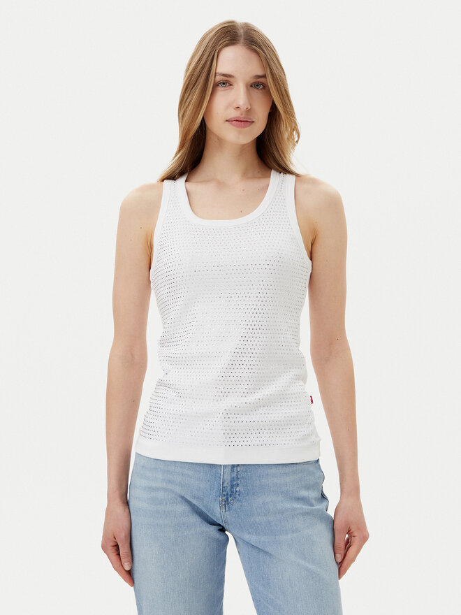 JOOP! Jeans JOOP! Jeans Топ Tunka 30046107 Білий Slim Fit