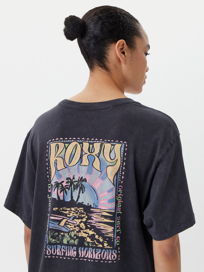 Roxy Roxy Marškinėliai ERJZT05905 Pilka Oversize