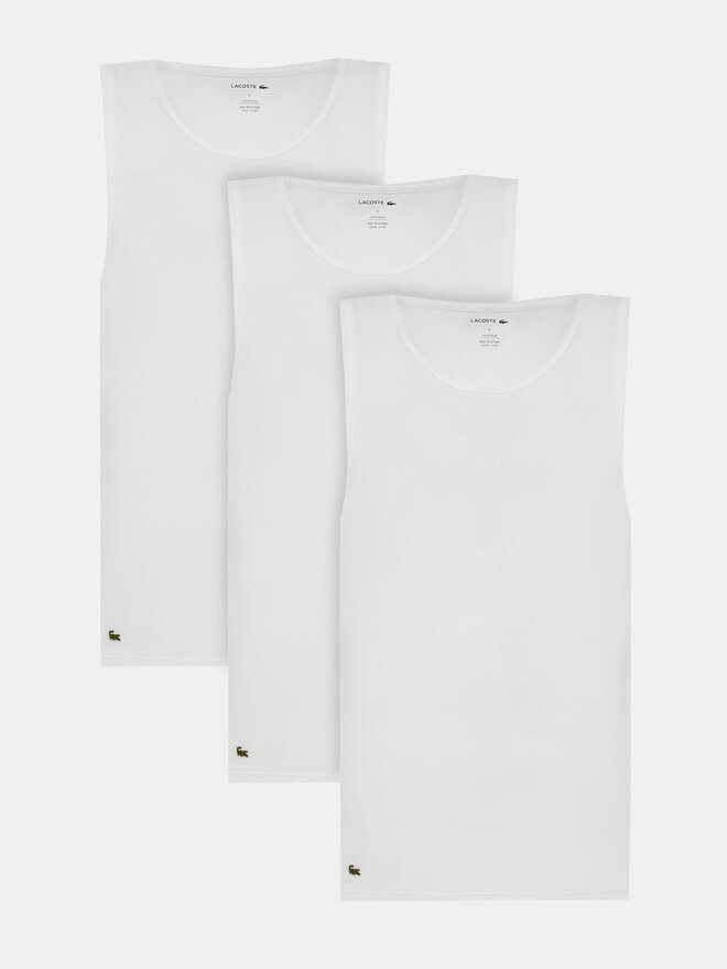 Lacoste Lacoste Set di canotte TH9009 Bianco Regular Fit