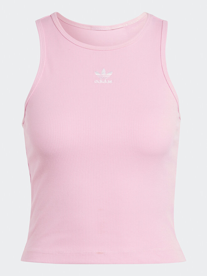 adidas adidas Bluse Adicolor Essentials Rib Tank Top IB9108 Rosa Slim Fit
